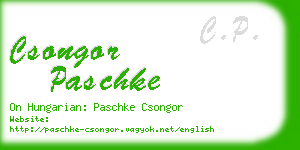 csongor paschke business card